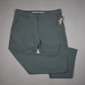 Rhone Commuter Pant - Slime in Wild Forrest Green 36x30 Stretch $138 MSRP